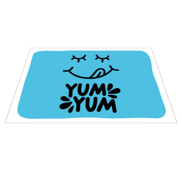 Yum slová nápisy domov vinylové prestierania - Tenstickers