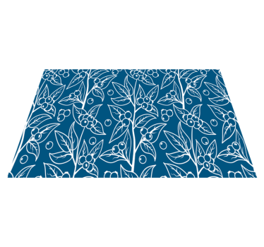 Modré cesmíny elegantné prestieranie na stôl - Tenstickers