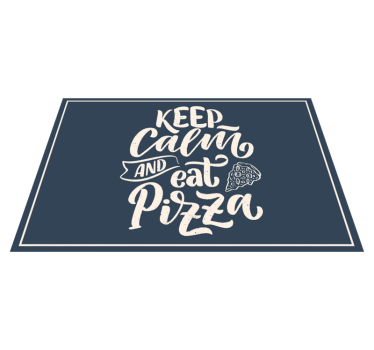 Prestieranie s textom pokojná citácia o pizzi - Tenstickers