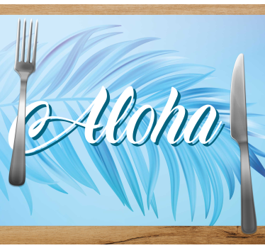 Prestieranie s textom aloha palmové listy - Tenstickers