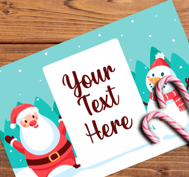 Prispôsobiteľné podľa názvu vianočné podložky pod stôl santa clau - Tenstickers