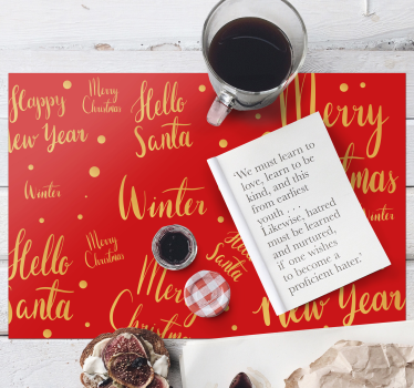 Veselé vianočné textové vinylové prestierania - Tenstickers