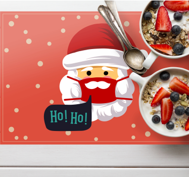Vianočné prestieranie santa claus radosť - Tenstickers