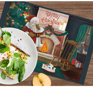 Vianočné prestieranie santa claus stretnutie - Tenstickers