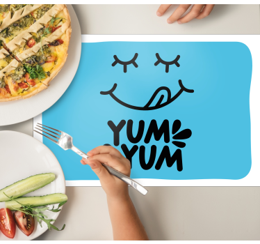 Yum slová nápisy domov vinylové prestierania - Tenstickers
