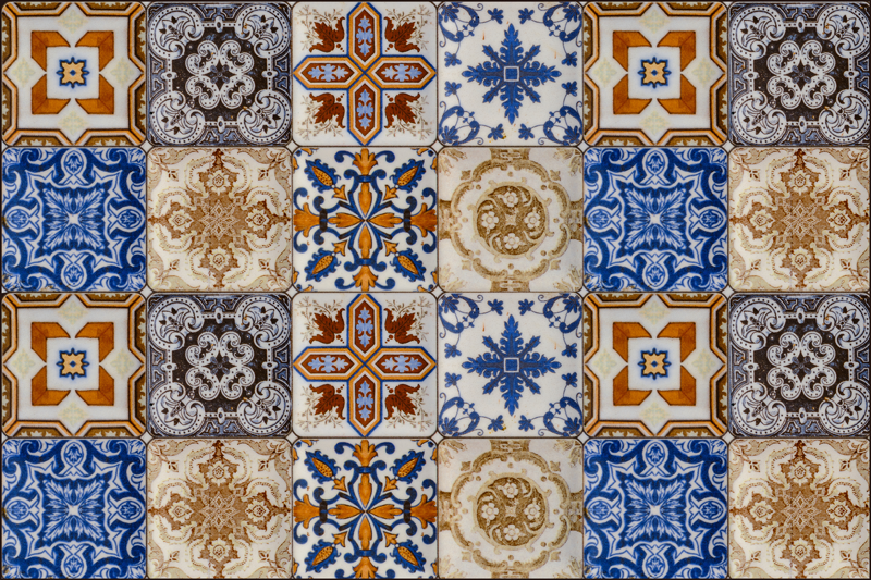 Originálne prestieranie viacfarebná hydraulika - Tenstickers