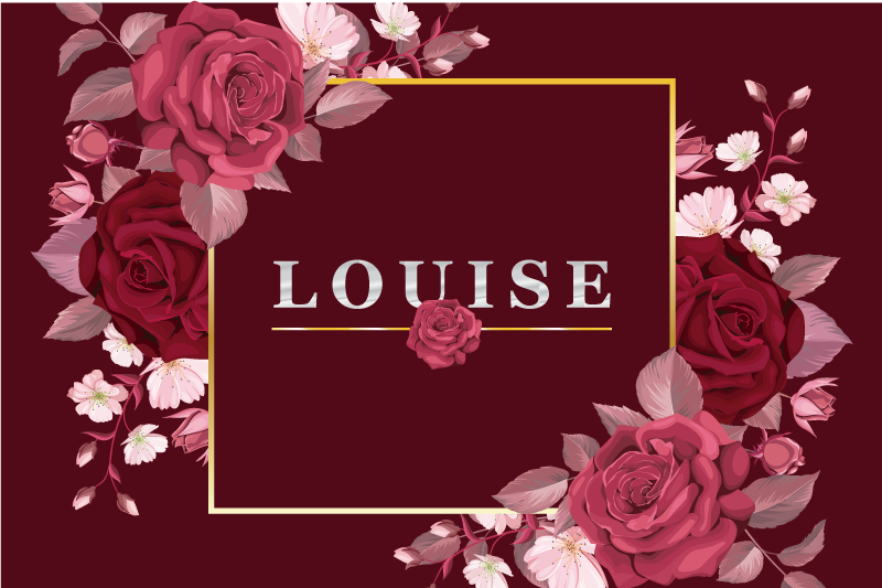 Prispôsobiteľné s prestieraním mien ruží - Tenstickers