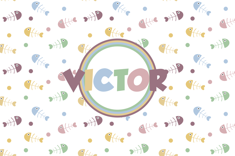 Detské prestieranie Živé rybičky koncept - Tenstickers