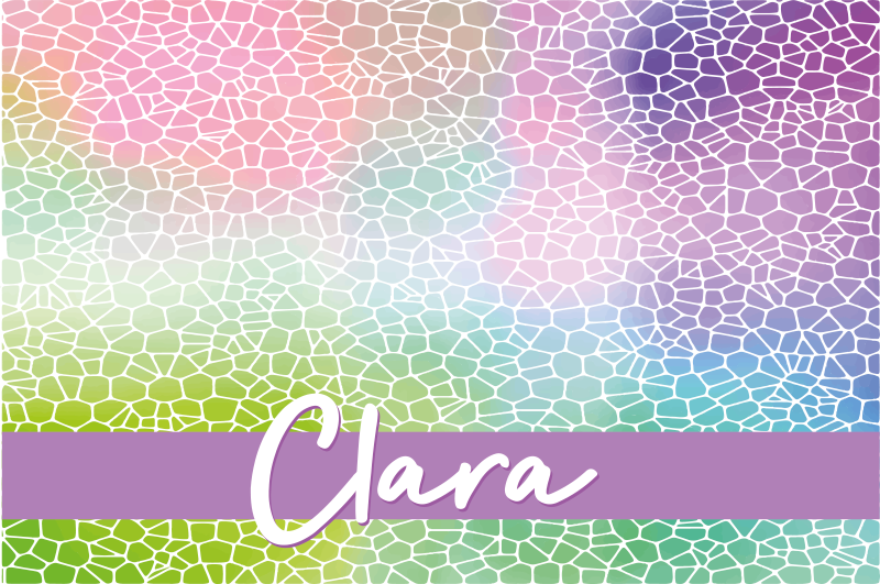 Moderný vzor prestieranie s menom - Tenstickers