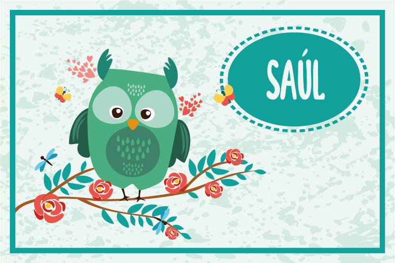 Sova prispôsobiteľné detské prestieranie - Tenstickers