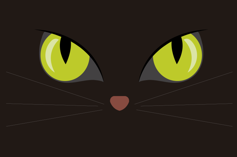 Desivé čierne prestierania na halloween mačky - Tenstickers