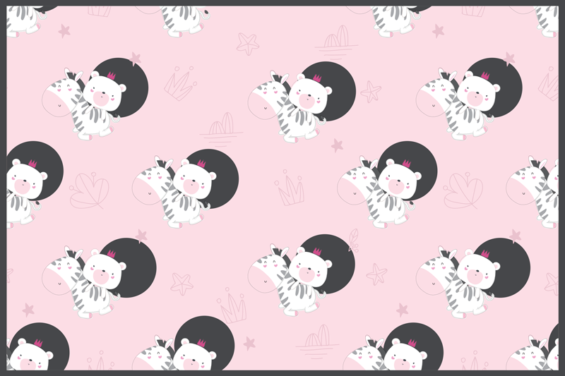 Roztomilé detské zebry a medvedíky - Tenstickers