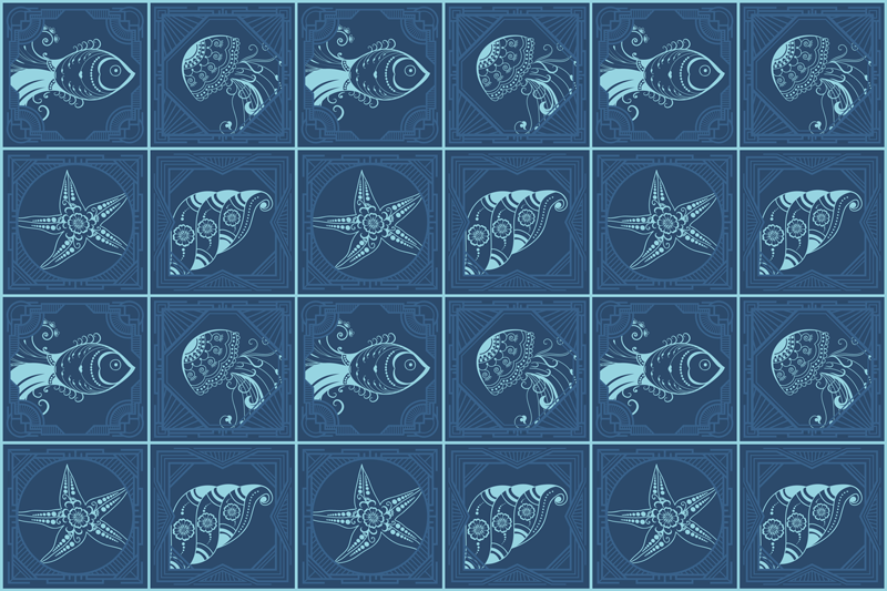 Originálne prestieranie s námorným vzorom - Tenstickers