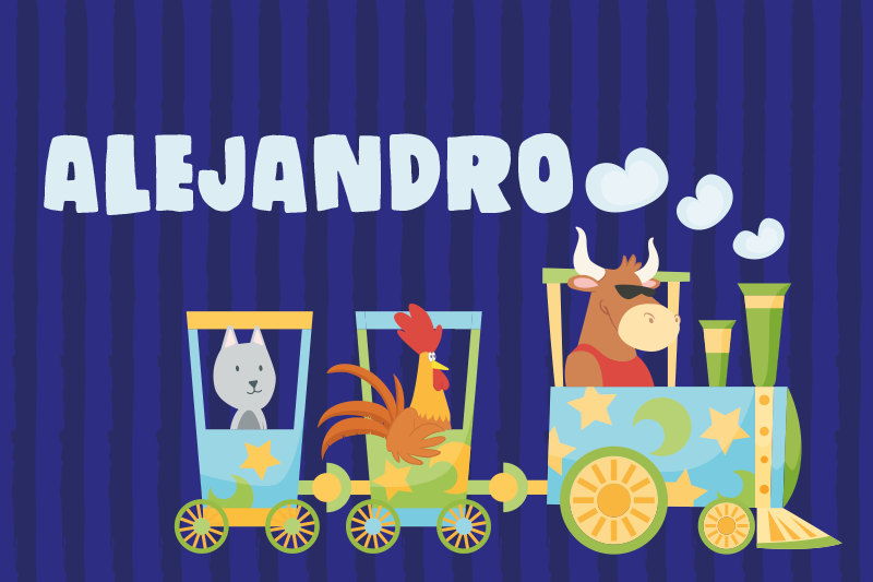 Vlak pre deti prispôsobené prestierania - Tenstickers