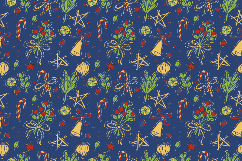 Vianočné prestieranie s vianočnou tematikou - Tenstickers