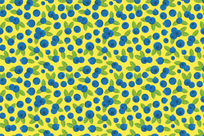 Letné čučoriedky originálne prestieranie - Tenstickers