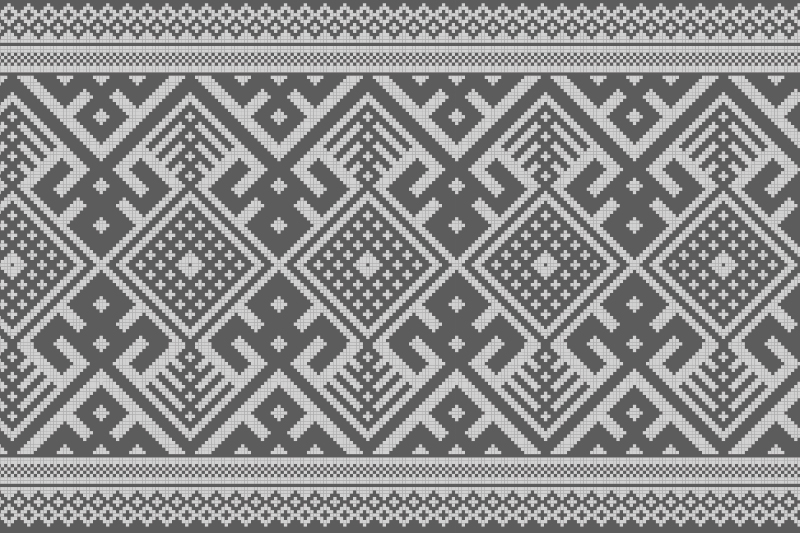 Sivý pletený vzor elegantné prestieranie - Tenstickers