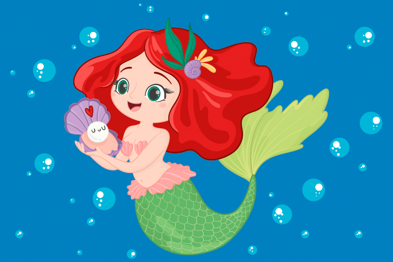 Disney ariel plávanie detských prestieraní - Tenstickers