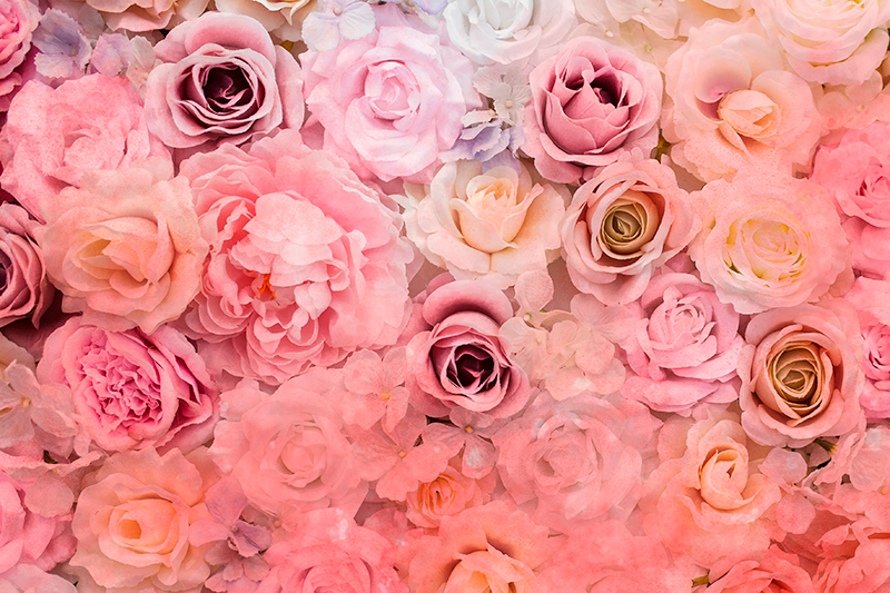 Vzorované prestieranie s kvetinovým ružovým vzorom - Tenstickers