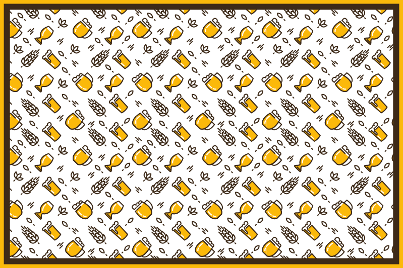 Originálne prestieranie ikony remeselného piva - Tenstickers