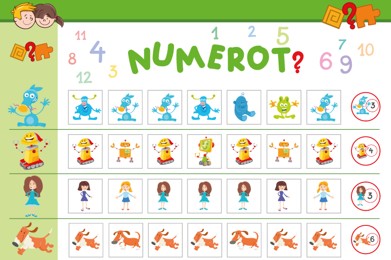 Detské prestieranie farebná vzdelávacia doska - Tenstickers