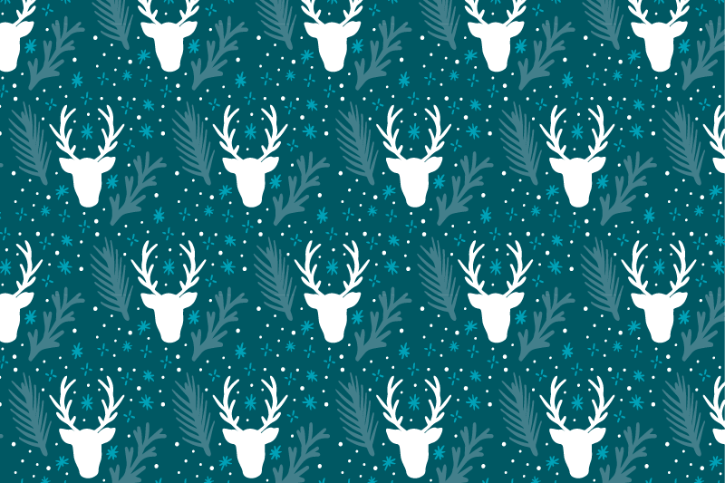 Sobie a snehové vločky vianočné prestieranie - Tenstickers