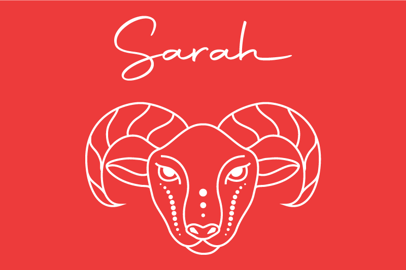 Prestieranie s menom s ilustráciou stylizovanej ovce - Tenstickers