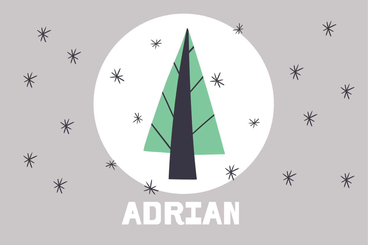 Osobný vianočný stromček s vianočnými prestieraniami - Tenstickers