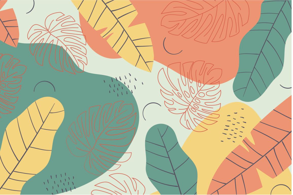 Originálne prestieranie s motívom listov - Tenstickers