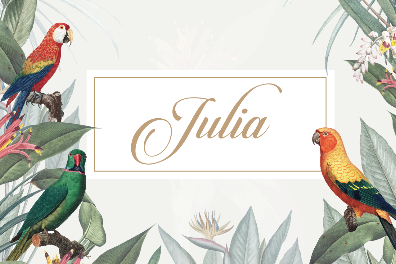 Ara tropické makety prispôsobené prestierania - Tenstickers