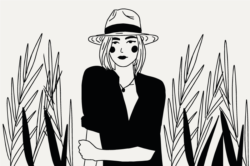 čiernobiely portrét originálnych prestieraní - Tenstickers