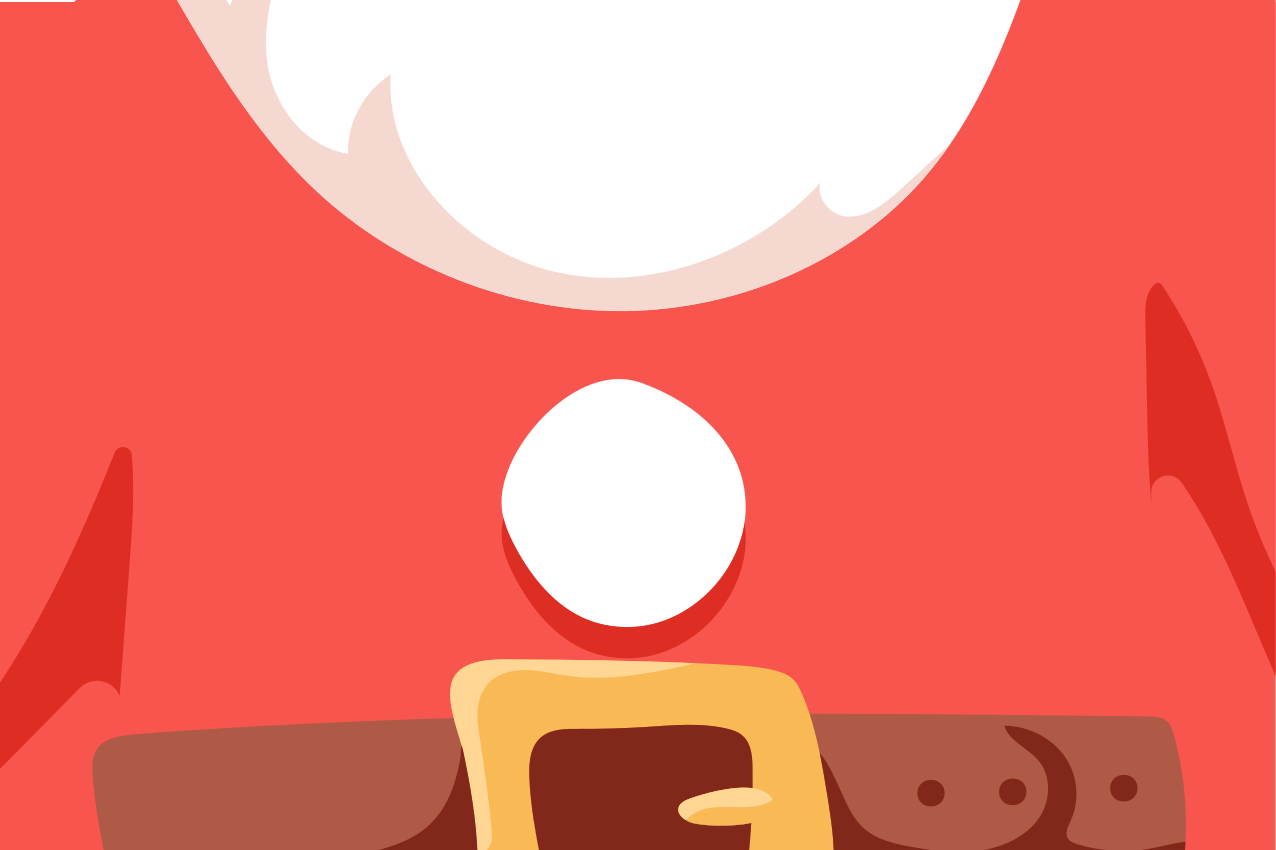 Vianočné prestieranie s mikulášom - Tenstickers