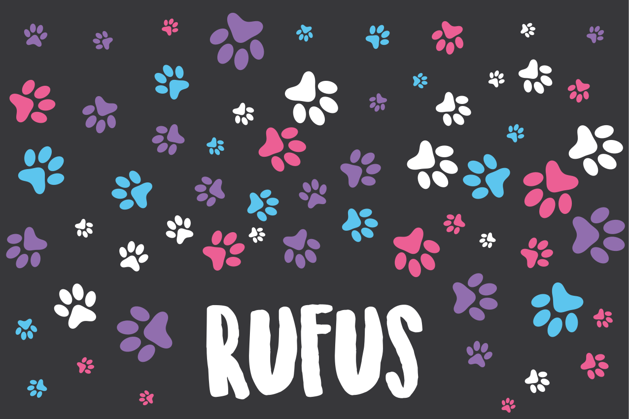 Detské prestieranie farebné stopy labiek - Tenstickers