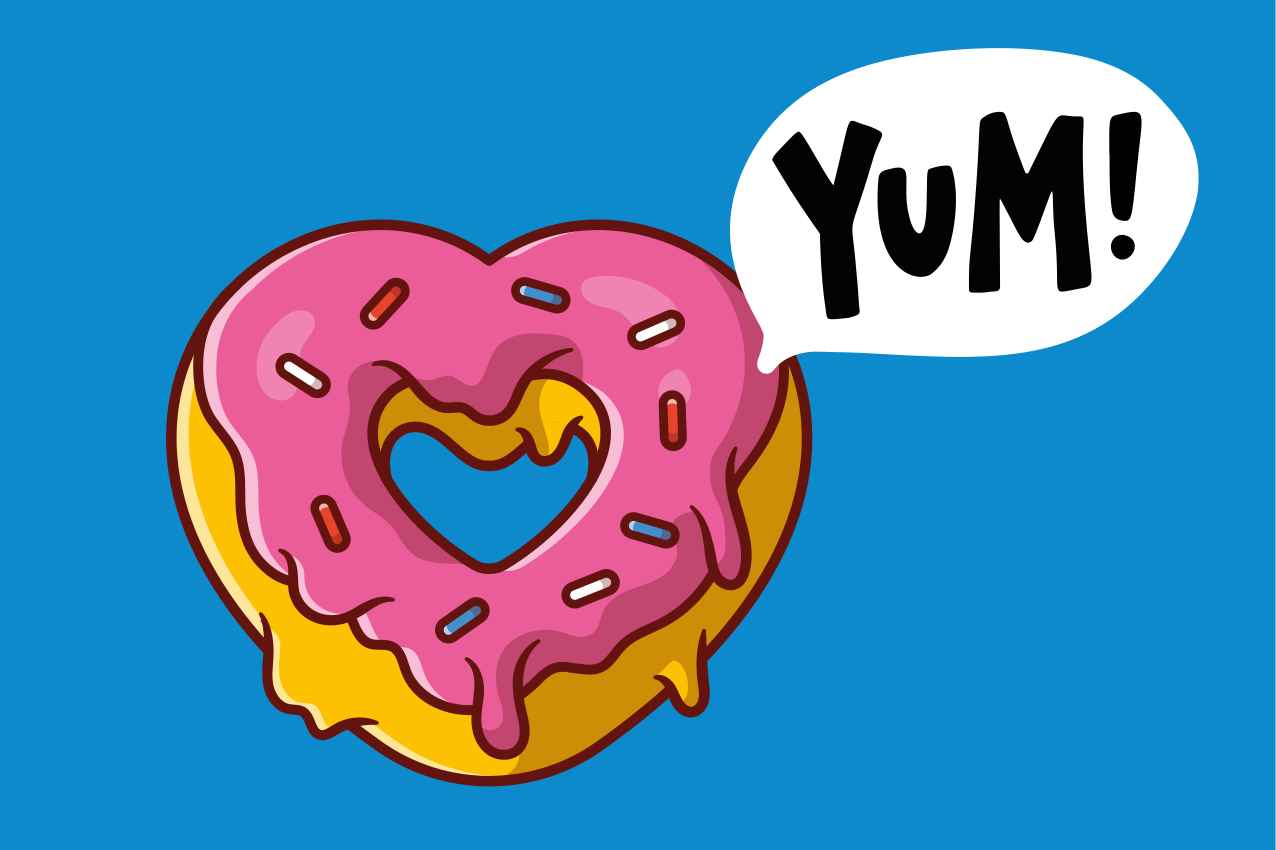 Detské prestieranie srdiečková maškrta - Tenstickers