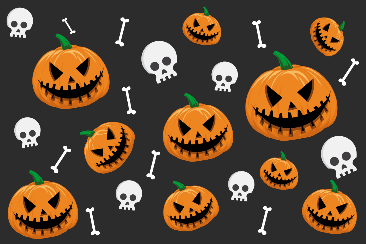 Halloweenske prestieranie s motívom tekvíc - Tenstickers