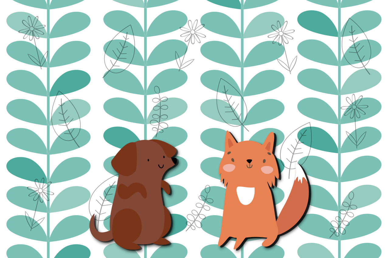 Detské prestieranie so zlatými zvieracími kamarátmi - Tenstickers