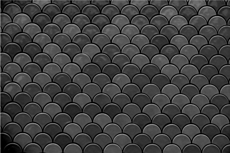 čierne šupinky s textúrou - Tenstickers