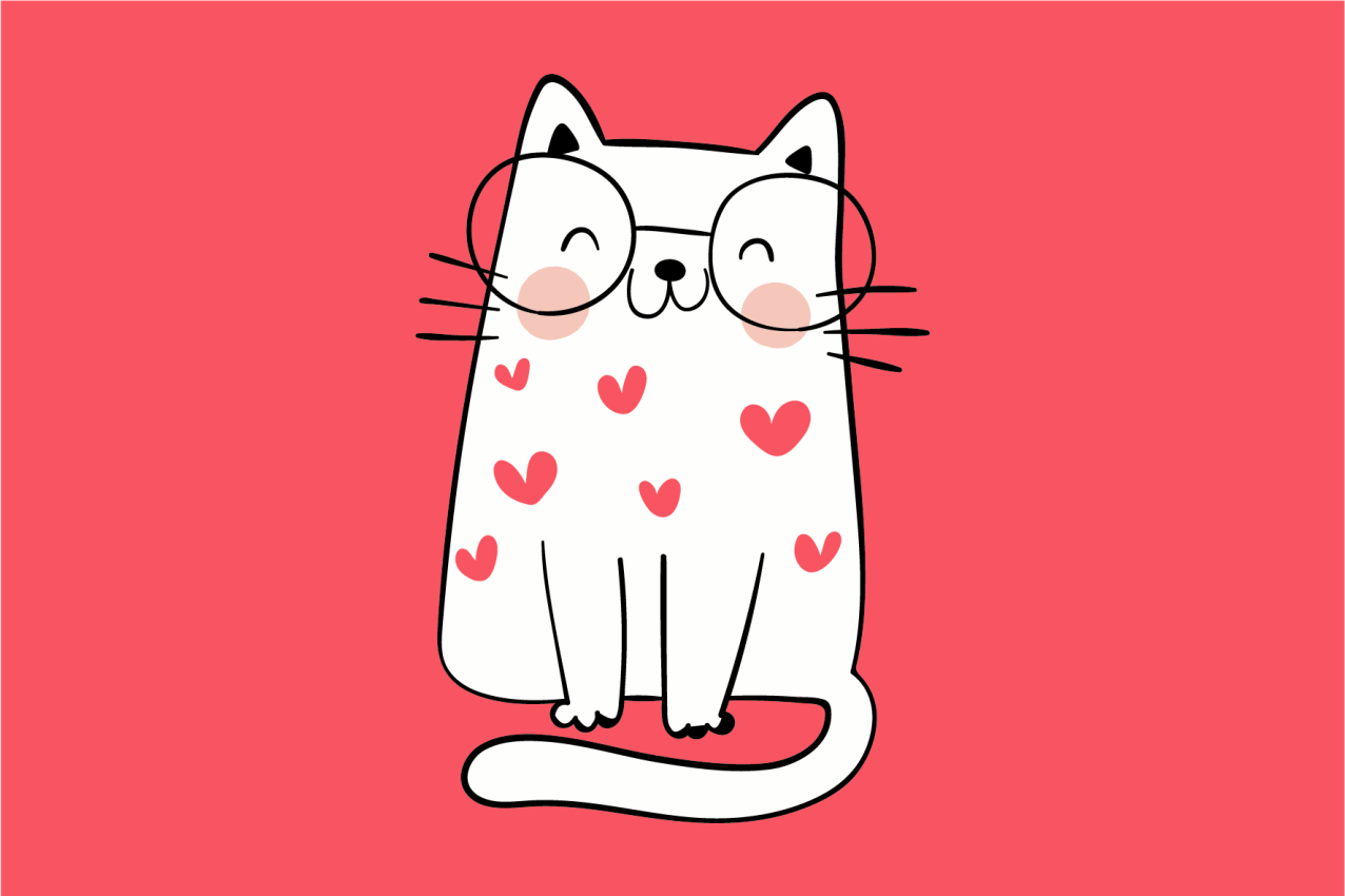 Krásne usmievavé mačiatka pre deti prestierania - Tenstickers