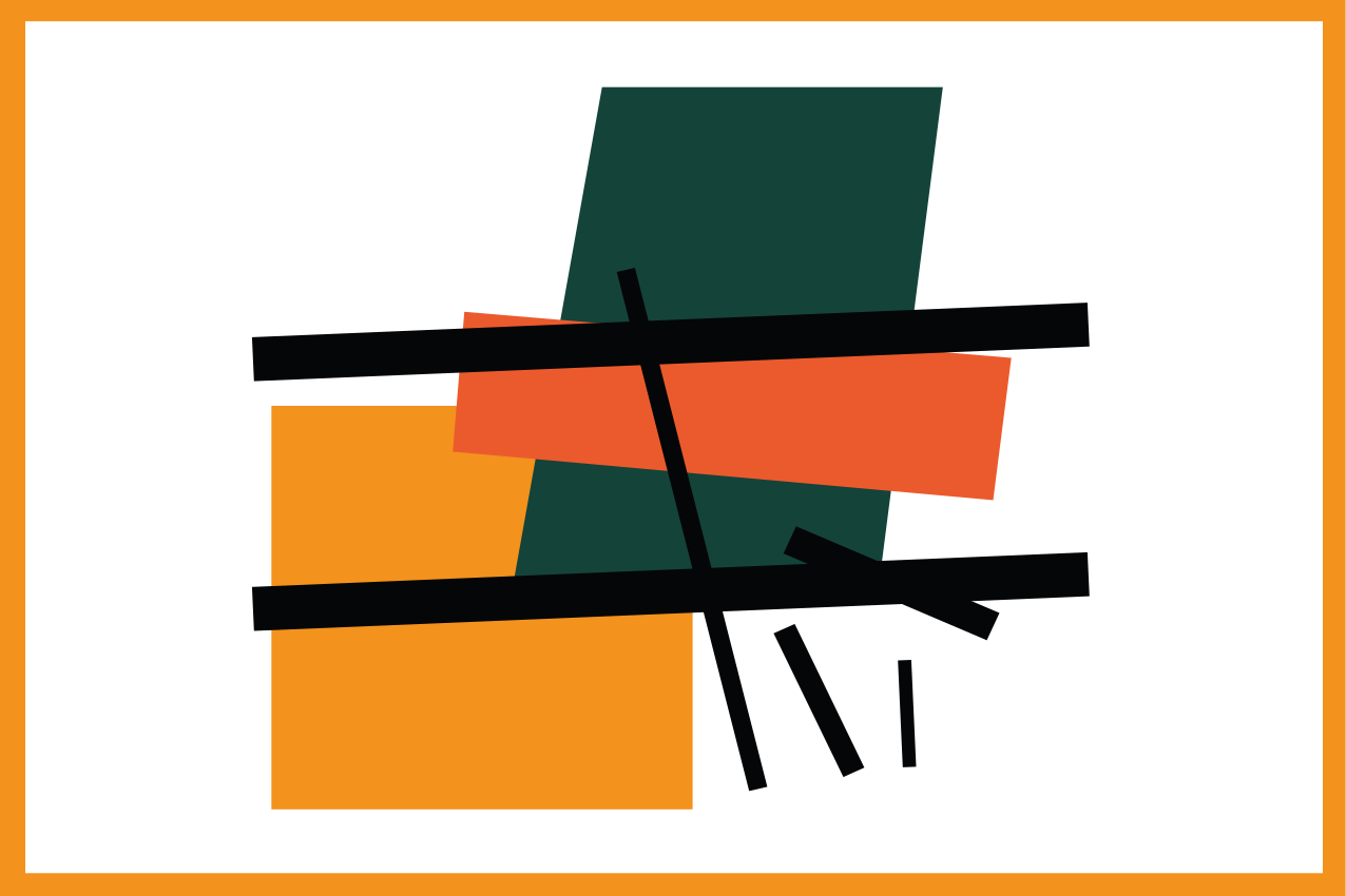 Moderné prestieranie na stôl abstraktné geometrické bloky - Tenstickers