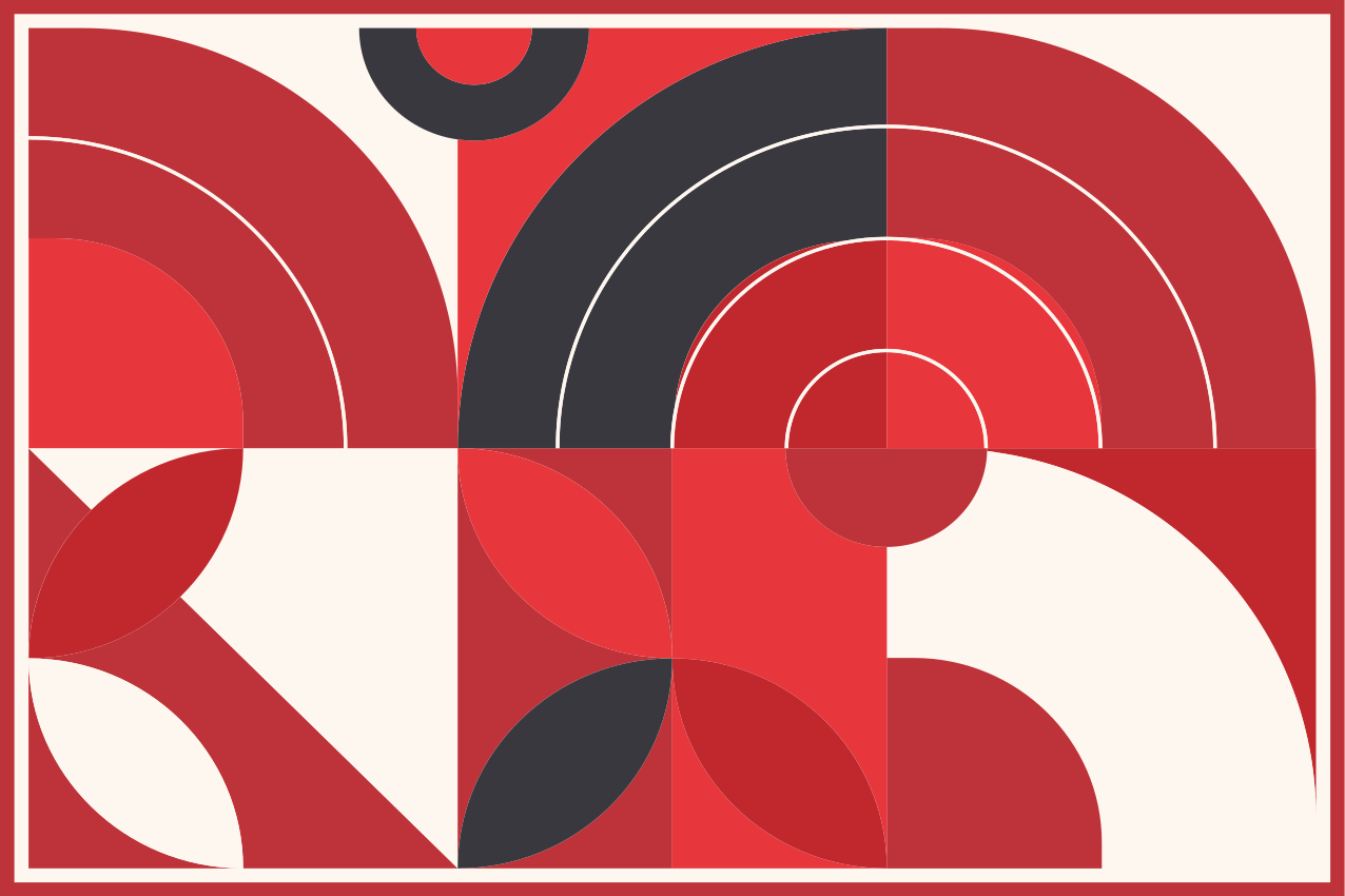 Moderné prestieranie na stôl Žiarivé geometrické tvary - Tenstickers