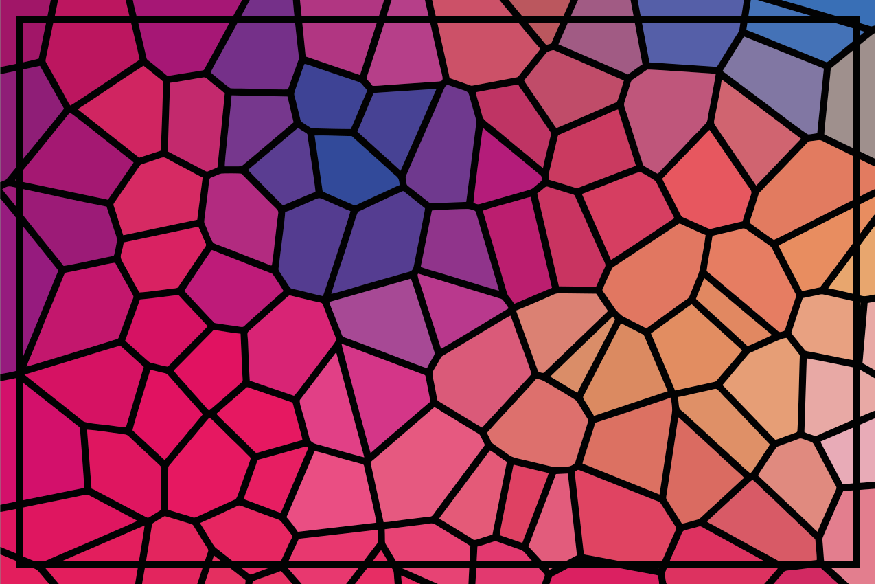 žiarivé farebné geometrické originálne prestierania - Tenstickers