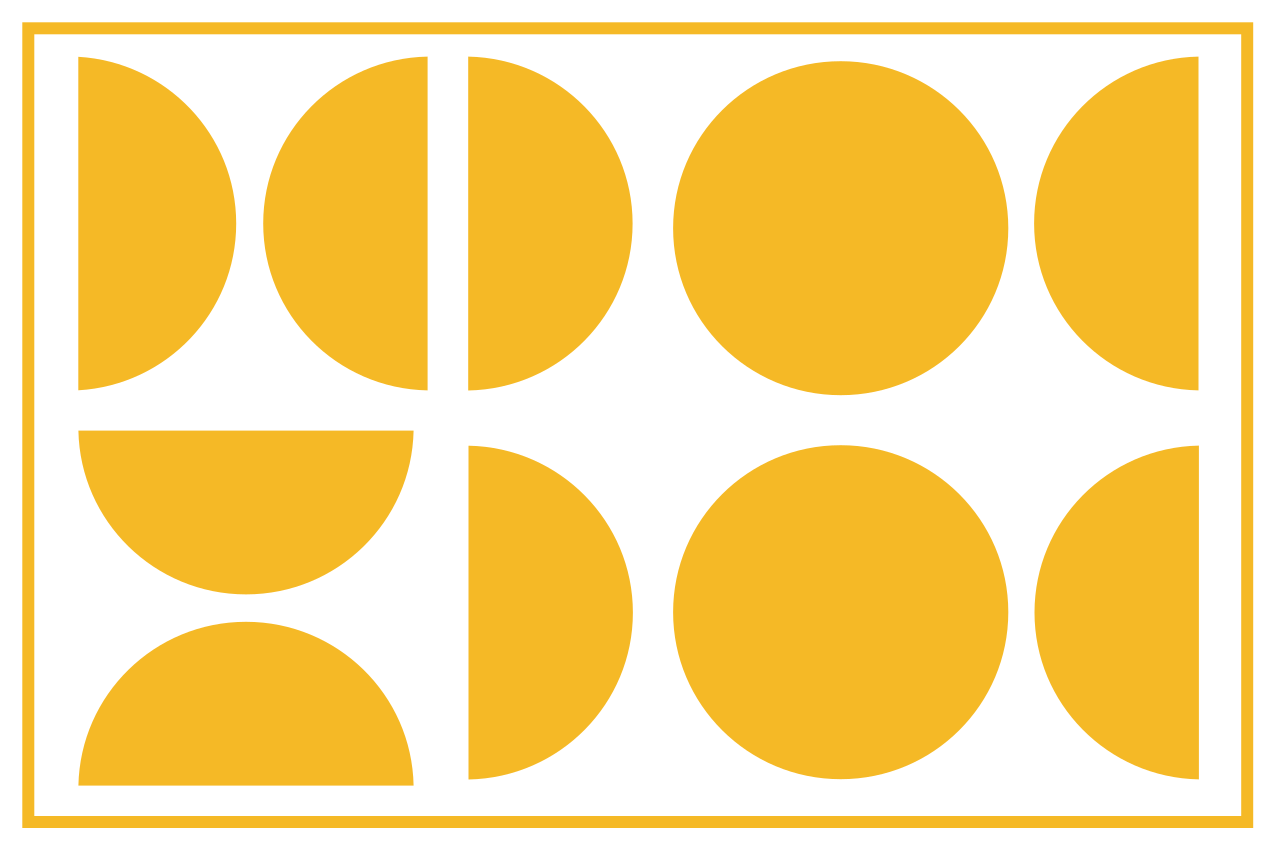 žlté polkruhy pôvodné prestierania - Tenstickers