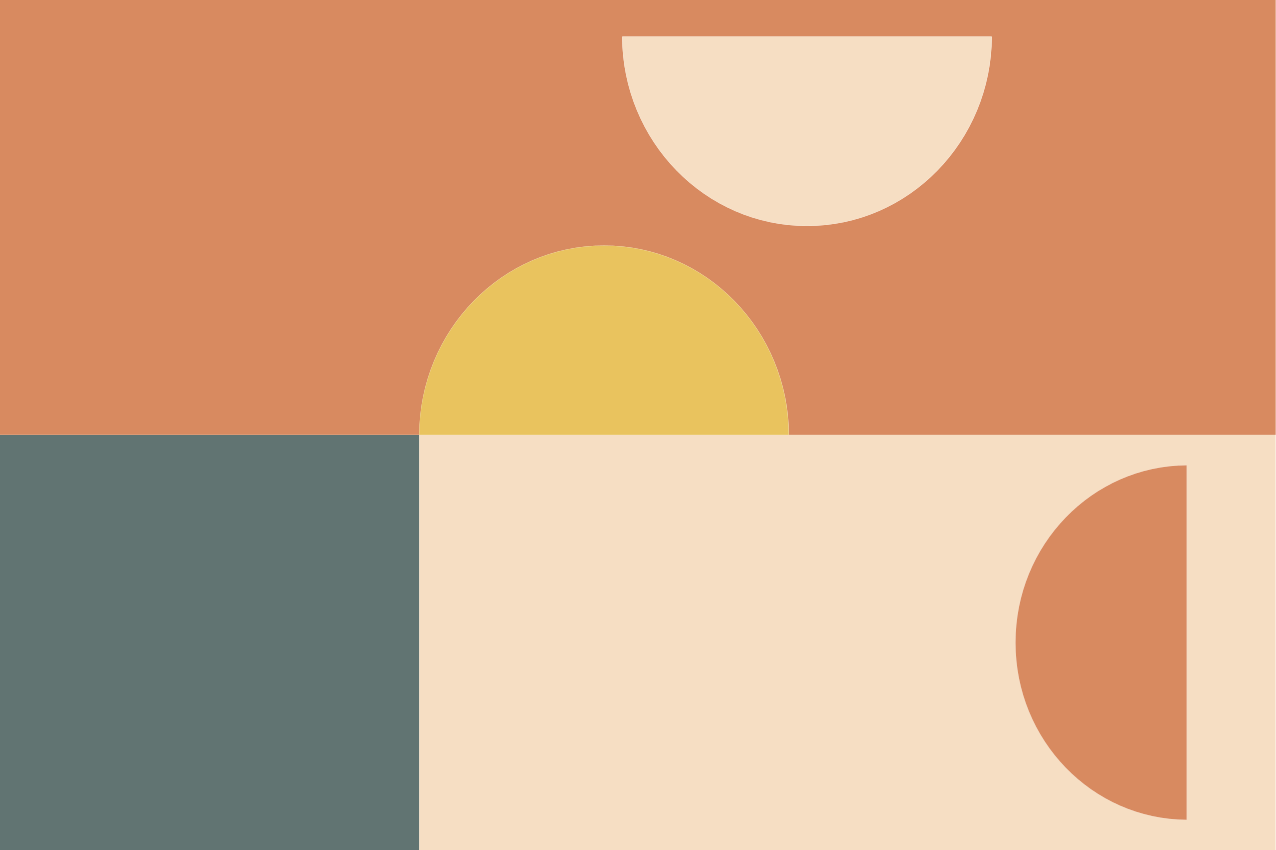 Moderné prestieranie na stôl farebné geometrické tvary - Tenstickers