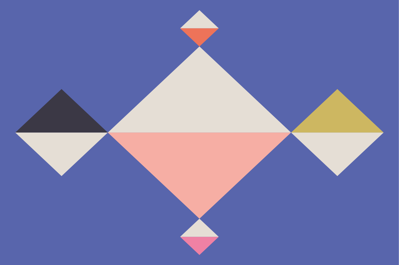 Moderné prestieranie na stôl geometrické farebné štvorce - Tenstickers