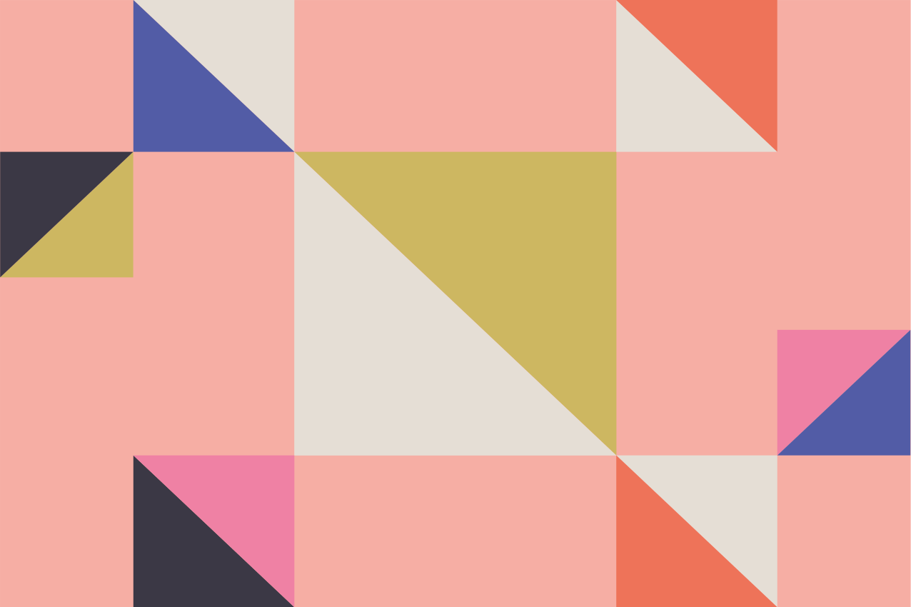 Moderné prestieranie na stôl geometrické farebné sekcie - Tenstickers