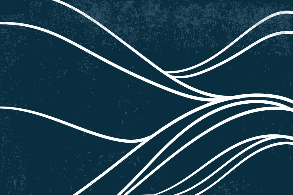 Moderné prestieranie na stôl elegantný vlnový vzor - Tenstickers