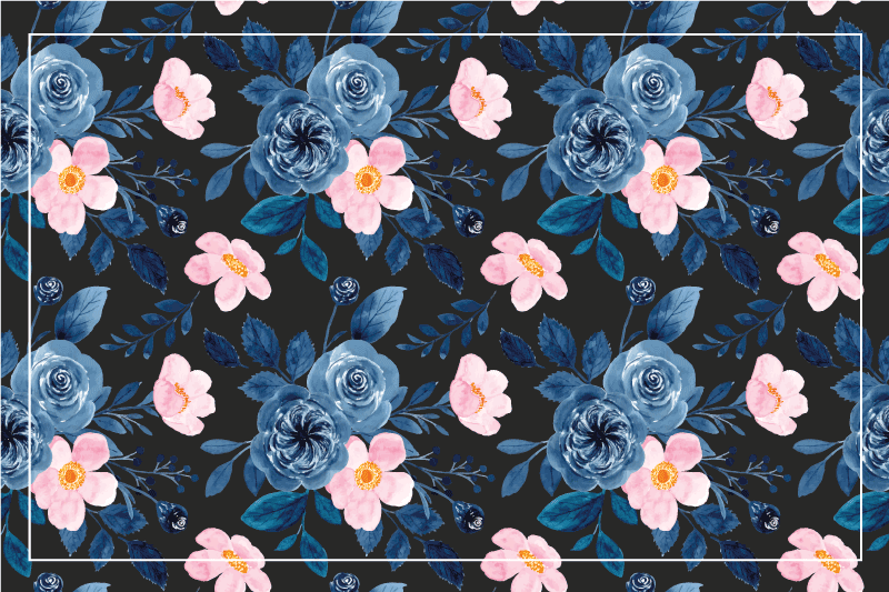 Originálne prestieranie s botanickou textúrou - Tenstickers