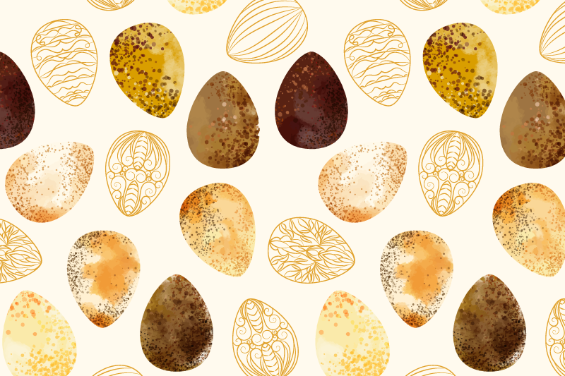 Originálne prestieranie s elegantným vzorom vajec - Tenstickers