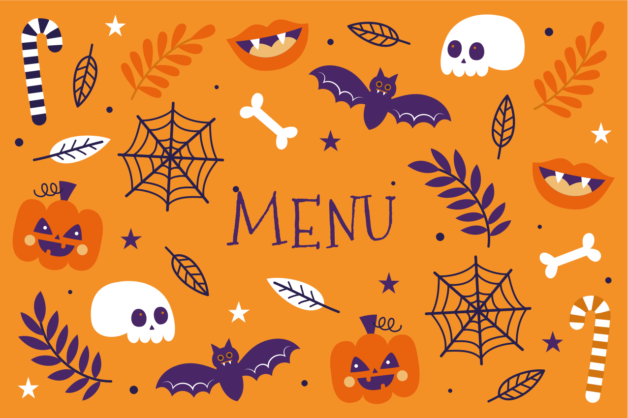 Halloweenske prestieranie desivé halloweenske menu - Tenstickers
