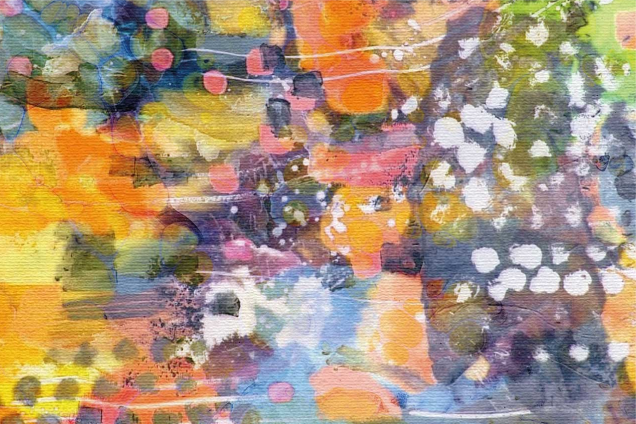 Vzorované prestieranie Žiarivý farebný výbuch - Tenstickers